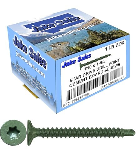 Hard-to-Find Fastener 014973325770 Cement Board Self-Drilling Screws – #8 X 1-5/8", 655-Piece, Grey Ceramic Coating