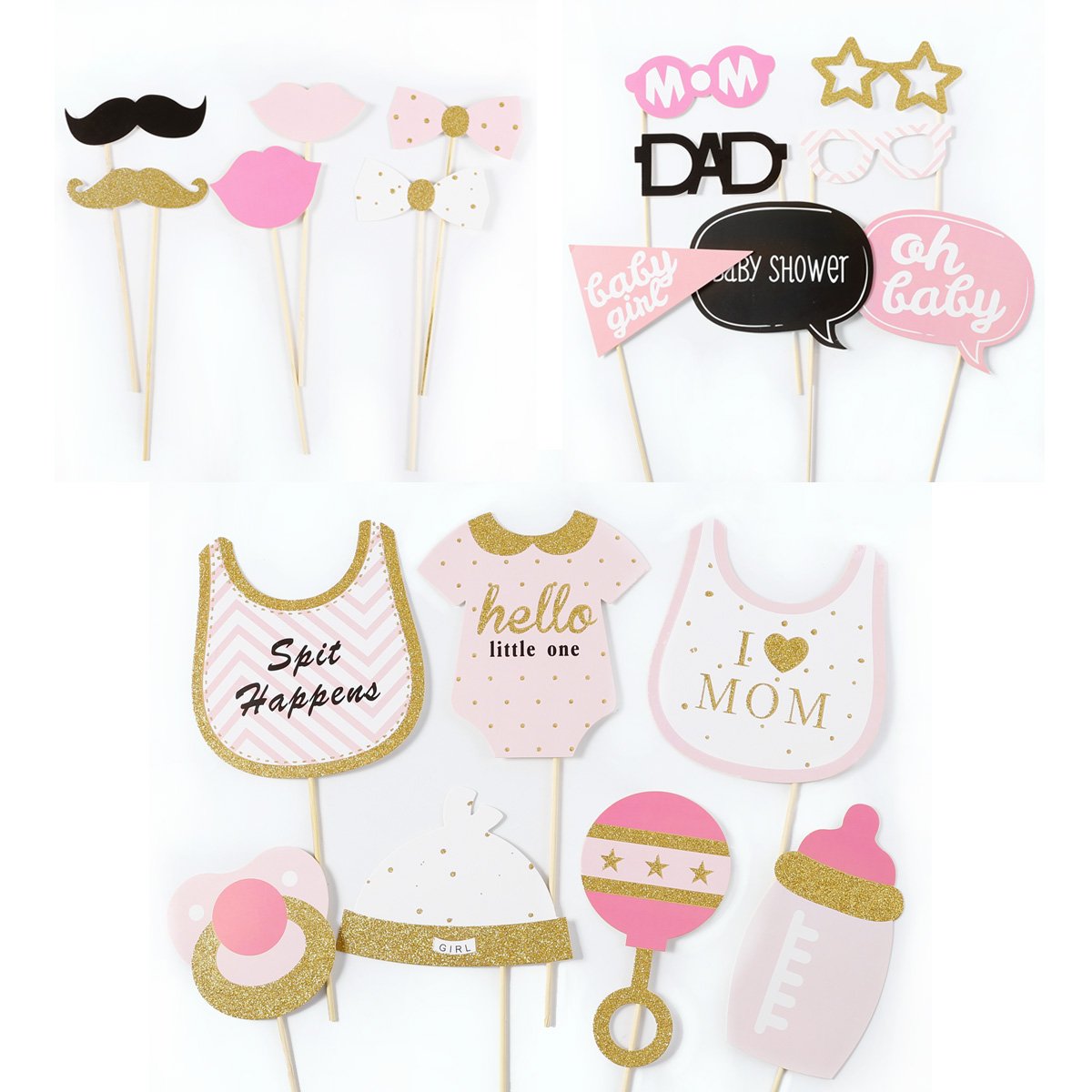 Anladia Photo Booth Props Baby Shower Masques Cuisine Maison Accessoires De Photobooth Centroarco Com