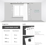 Deconovo Blackout Curtains Silver Wave Foil 2 Panels 66x72 Dark Grey view 6