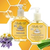 Bella B Bundle - Cradle Cap Shampoo 8 oz and Bubble Bath 8 oz - Naturally minimize and help prevent dry scalp and symptoms of cradle cap