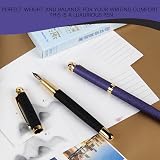 BOCIYER Fancy Fountain Pen Set Luxury Nib 10 Cartridges Ink Converter Pink view 4