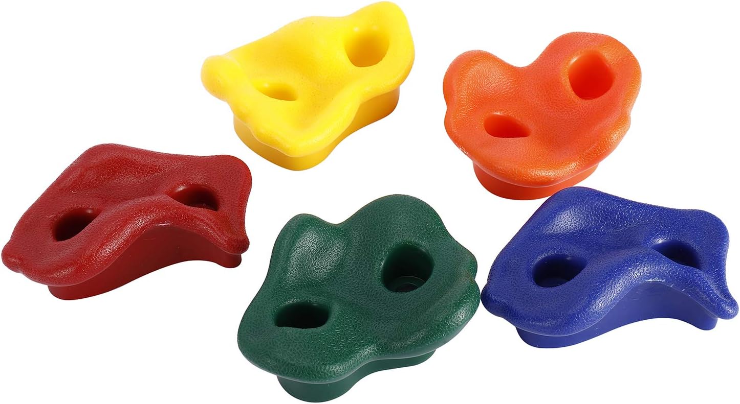 Yaegoo Climbing Holds for Kids and Adults, Rock Climbing Holds - Mounting Hardware Included - Climbing Rocks for DIY Rock Climbing Wall (25 PCS): Toys & Games