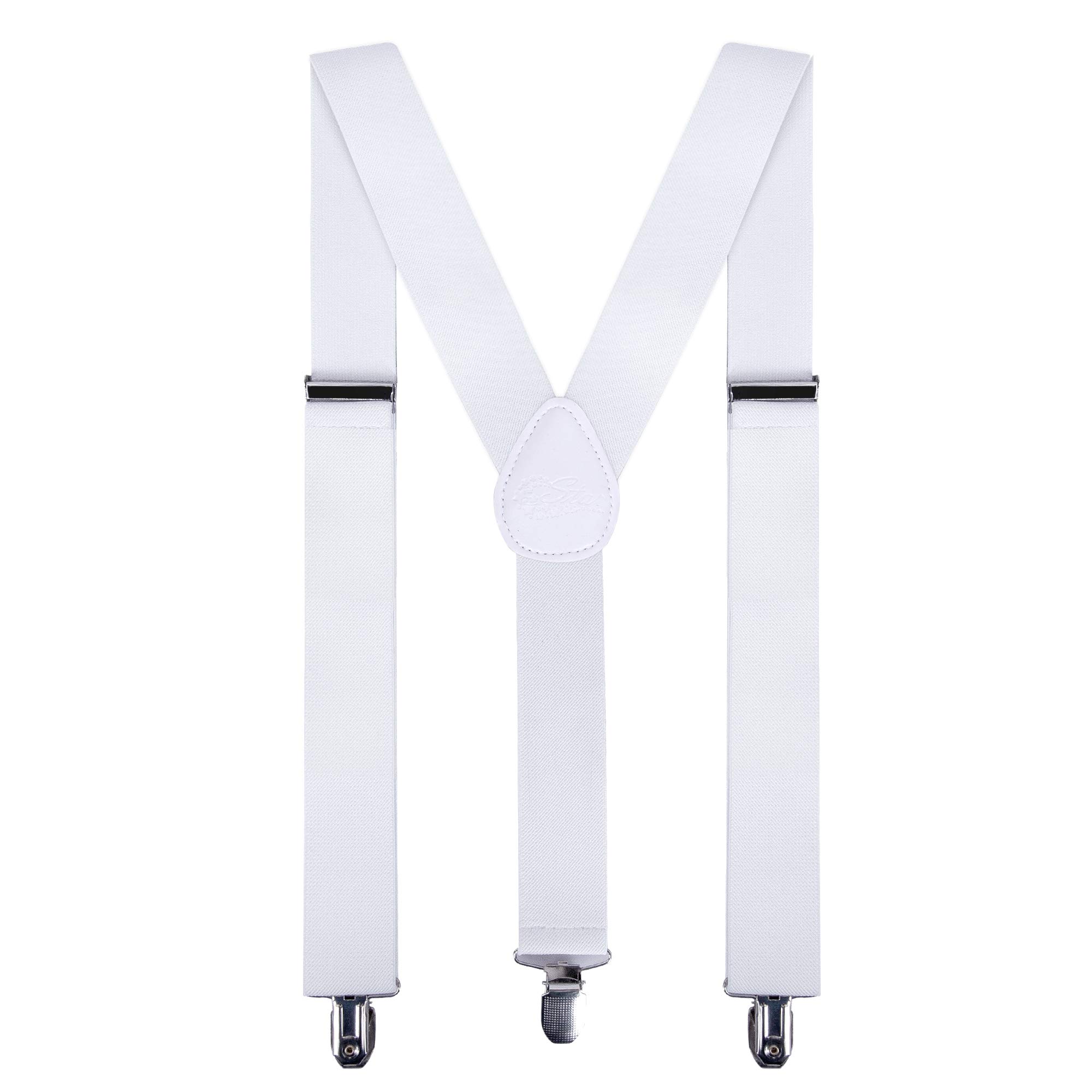 Men Suspenders adjustable strap Y 1.4\'\' Wide for Mens Height 5\' ~6\