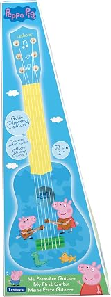 Lexibook Peppa Pig My First Guitar 21 in 6 Nylon Strings Blue Yellow K200PP view 4