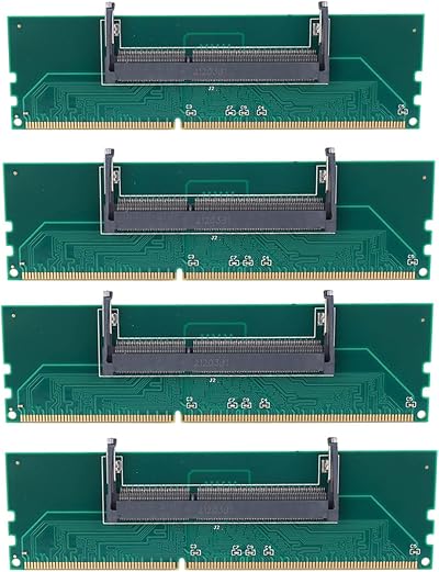 Gathukila 4X DDR3 Laptop SO-DIMM to Desktop DIMM RAM Connector Adapter New