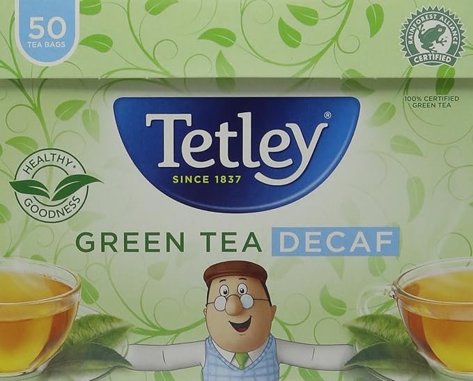 Tetley Decaf Green Tea, Pack of 6, 300 Tea Bags Total Amazon.co.uk