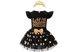 LYSMuch Girls Birthday Outfit Birthday Girls Shirt Princess Tutu Tulle Skirt Headband