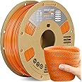 OVERTURE TPU High Speed Filament 1.75mm Flexible 95A Roll, 3D Printer Filament, Fit Most FDM Printer(HS TPU Orange)