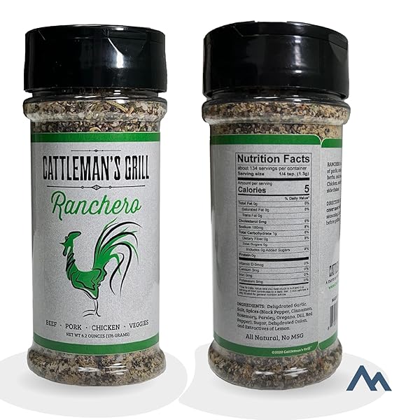 CATTLEMAN’S GRILL 3-PACK GIFT SET BBQ RUB 8 SECOND RIDE CARNE ASADA, ITALIANO, RANCHERO FLAVORS RUB AND SEASONING FOR STEAK, PORK, CHICKEN, BEEF, VEGGIES 5 TO 6OZ BOTTLES BY PINNACLE MERCANTILE