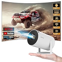 HIPPUS Mini Projector with WiFi and Bluetooth, Auto