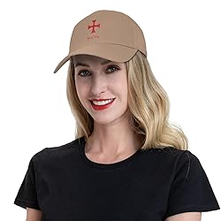 Deus Vult Crusader Knight Templar Cross Cap Unisex