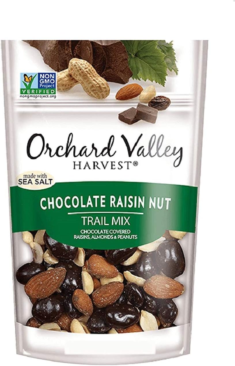 Orchard Valley Harvest Chocolate Raisin Nut Trail Mix (15 x 1.0oz bags) (Chocolate Raisin Nut Trail Mix)