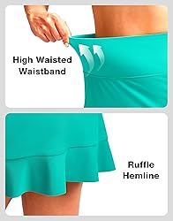 Soothfeel Women's Swim Skirt with Pocket High