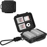 JJC Portable Camera Battery Memory Card Storage Case for 3 SD Card,4 CFexpress Type-B/XQD Cards,2 Camera Batteries,Compact Cameras Battery Holder Box for Nikon EN-EL15