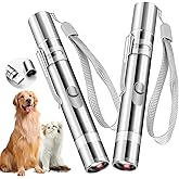 Waputne Cat Toy, 2 Pieces, Rechargeable, 3 Light Modes, 5 Fun Patterns | Interactive Chase Toy; Automatic Training &amp; Exercise Fun; Kitten Toy for Indoor Cats &amp; Dogs