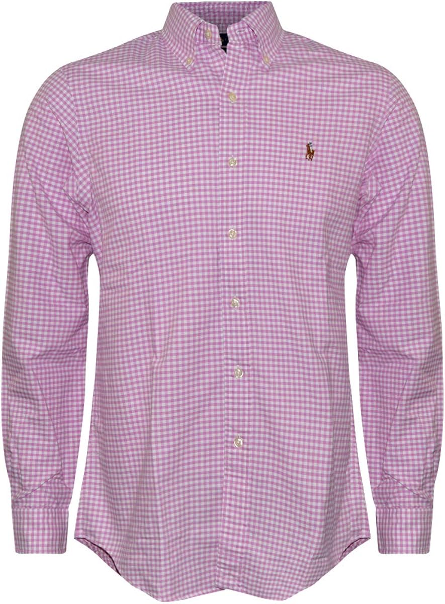 ralph lauren men solid sport oxford shirt