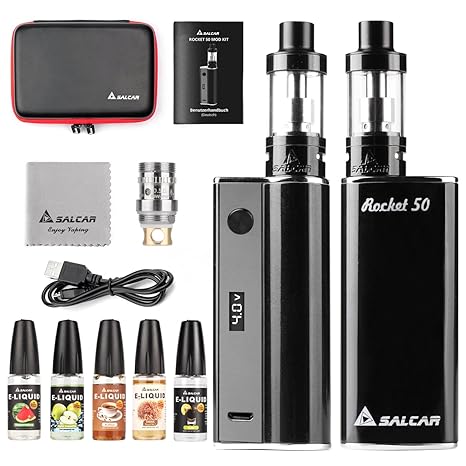 Salcar E Zigarette/E Shisha Starterset, Schwarz