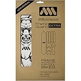 All Mountain Style AMSFG2BLWH Honeycomb High Impact Frame Guard Extra - Protects Your Bike from Scratches and dings, Black/Bull