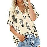 Summer Tops for Women Striped Button Down Shirts Collar Guaze Shirt Trendy Vacation Work Linen Blouse