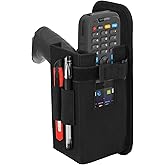 Barcode Scanner Holster, Universal Scanner Holster Pouch for Gun Grip Mobile Computers, Handheld Bar Code Scanners, Belt Loop & Clip Attachment Fits for Zebra Scanner MC3300/3200/3100/3000 (Black)