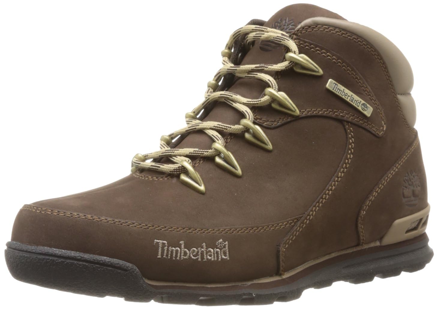 timberland mens euro rock hiker nubuck boots brown