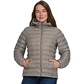 Gerry Packable Puffer Jacket Womens with Hood - Warm Lightweight Travel Full Zip Quilted Womens Puffy Coat for Winter