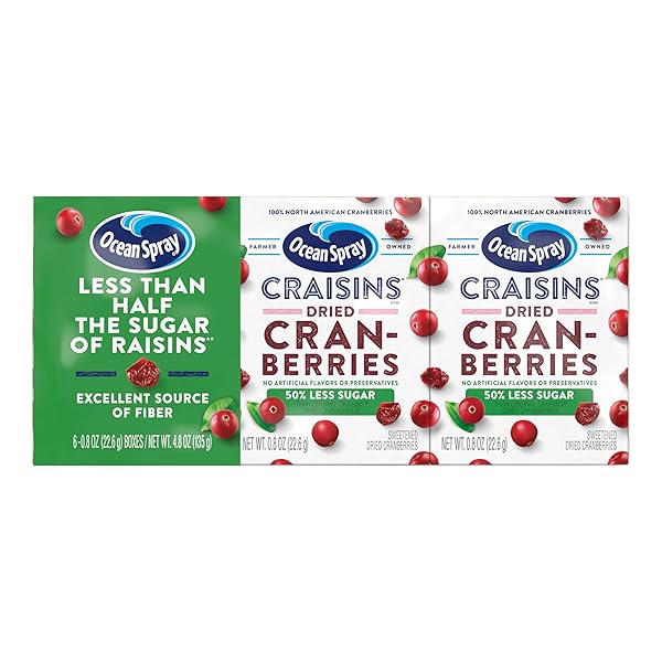 OCEAN SPRAY® CRAISINS®, 50% LESS SUGAR DRIED CRANBERRIES,...