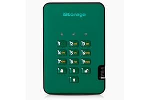 iStorage diskAshur2 256-bit 1TB USB 3.1 Secure encrypted Solid-State Drive - Green IS-DA2-256-SSD-1000-GN
