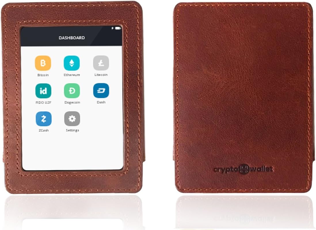 CryptoHwwallet Premium Genuine leather case for Ledger Blue Hardware wallet (World’s first custom-made genuine leather case by crypto enthusiast at CryptoHwwallet Brown Leather Case Only)