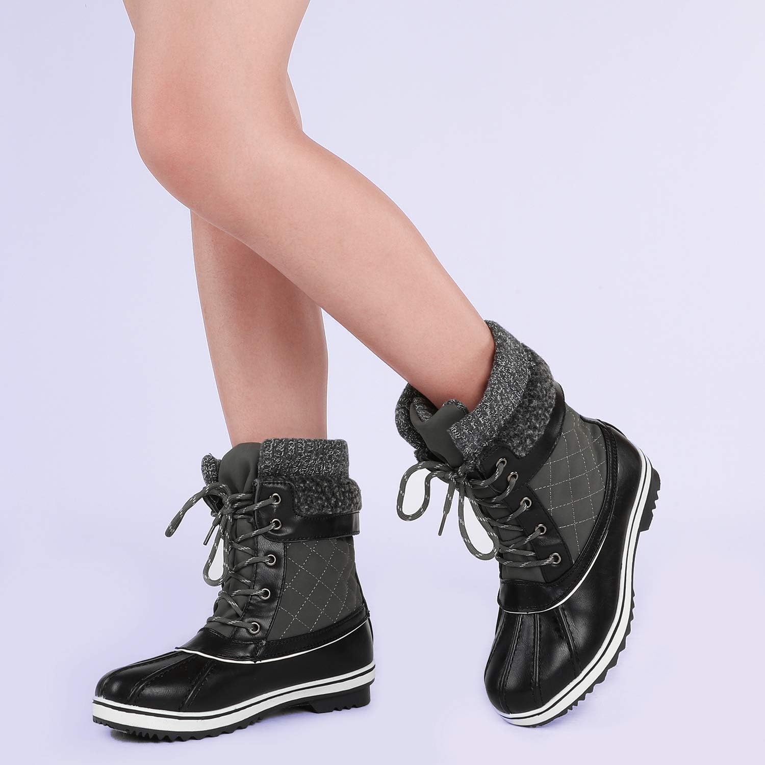  | DREAM PAIRS Women's Mid Calf Winter Snow Boots | Snow Boots
