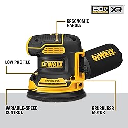 DEWALT 20V MAX Orbital Sander, Tool Only