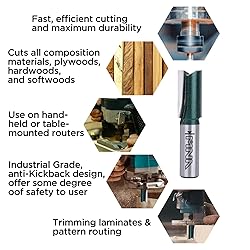 MNA 16mm (Dia.) Double Flute Straight Bit with