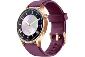 Fitpolo Smart Watch for Women,1.3" AMOLED Touchscreen Fitness Tracker, Make/Answer Calls, Heart Rate SpO2 Monitor,IP68 Waterproof,Sleep Activity Tracking Smartwatch for Android Phones iPhone (Purple)