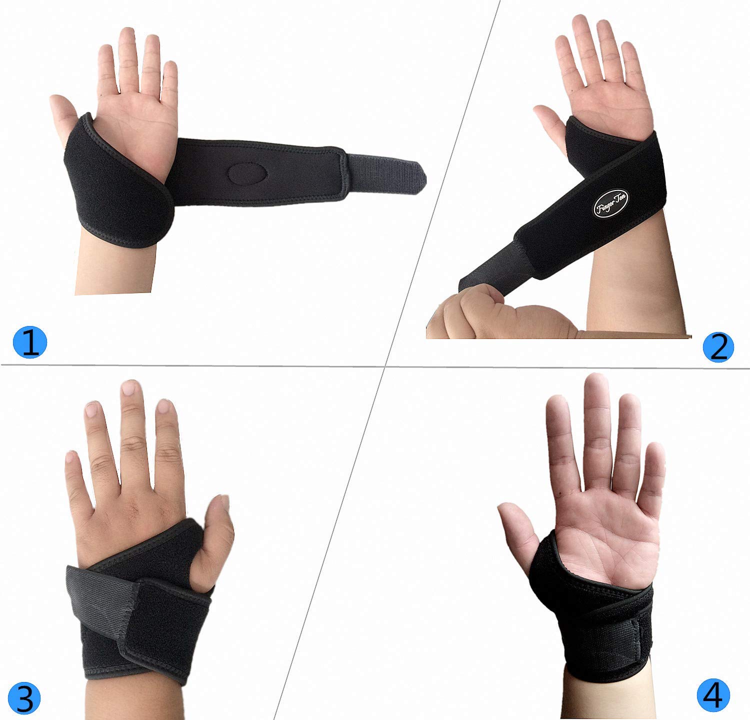 Wrist Support Desk Right Left Hand Adjustable And Breathable Band For