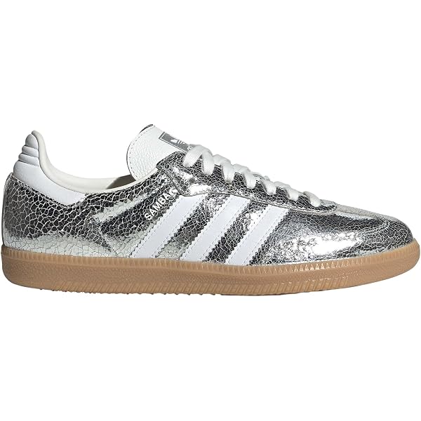 Amazon.com | adidas Originals Samba OG Womens Sneaker (Shine Silver  Metallic, 5) | Fashion Sneakers