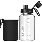 BNCWCQZ Glass Shaker Bottle,22oz BPA-Free Odorless Shaker Bottle with 304 Stainless Steel Ball and Removable Cleaning Brush for Fitness Protein Mixes(1Pack)