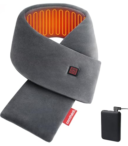 Écharpe chauffante pour femme, écharpe électrique rechargeable, écharpe