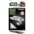 Metal Earth Fascinations Premium Series Star Wars Millennium Falcon 3D Metal Model Kit Bundle with Tweezers