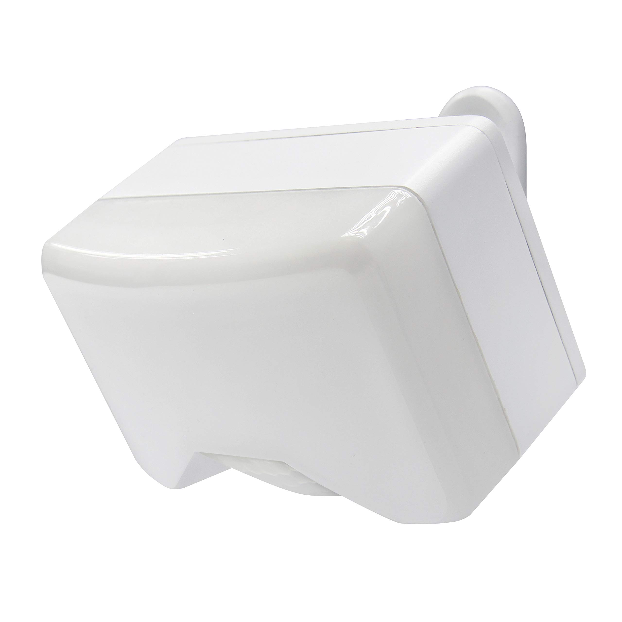 White IQ PIR Battery Operated Utility Light - Outdoor Utility Wall Light - Exterior Battery Operated PIR Motion Sensor - 350 Lumen LED Spotlight (Single)