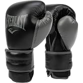 Everlast Powerlock 2 Hook &amp; Loop Boxing Gloves | Fight Training Gloves | Hook and Loop with Durable Hand &amp; Wrist Support | Heavy Bag &amp; Fitness Training