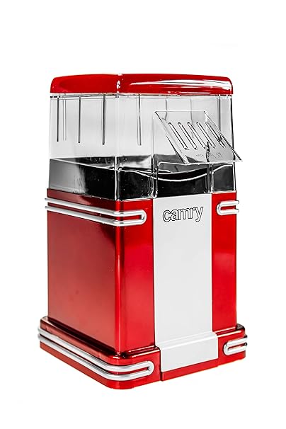 Camry CR-4480 Maquina para Hacer Palomitas, plastico, Rojo, 20.2 x 17.5 x 28.5 cm