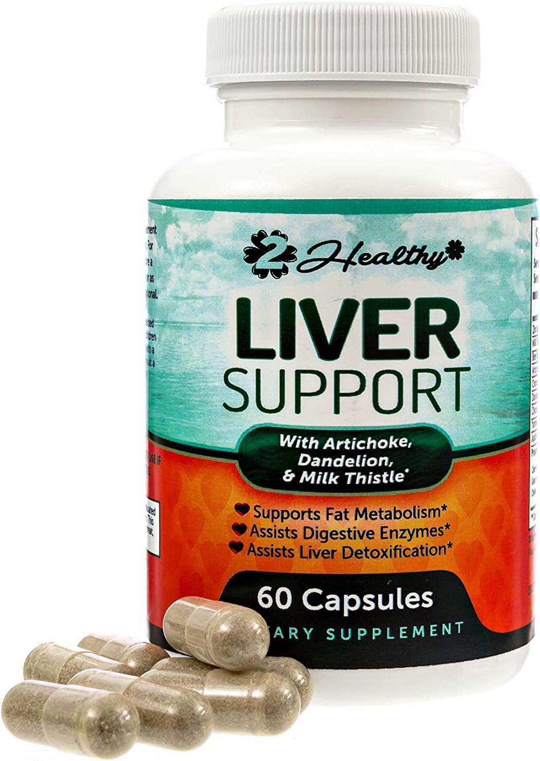 Liver Support Supplement Pills with Milk Thistle - 22 Herb Support Formula: Beet Root, Artichoke Extract, Dandelion, Chicory Root, Yarrow, N-Acetyl Cysteine (NAC), Capsules Made in USA