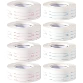 8 Rolls 4000 Pieces Removable Food Labels | 1 x 2 Inch Date Stickers for Freezer, Refrigerator Food Containers - Easy to Write