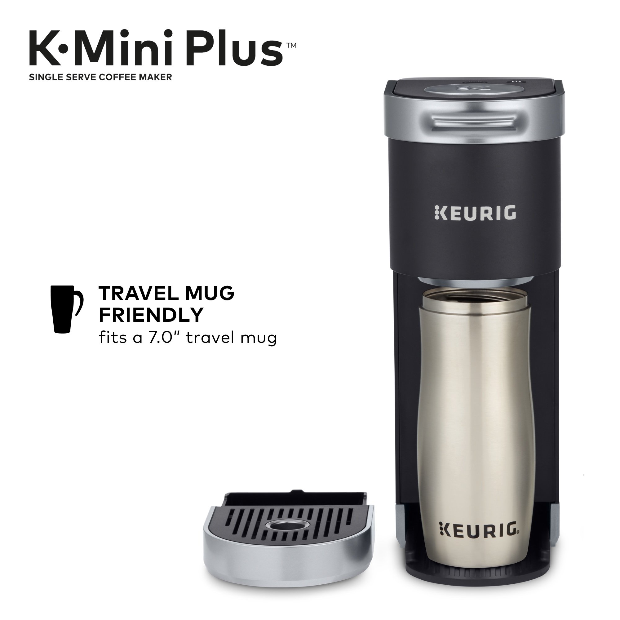 Keurig K Mini Plus Coffee Maker Single Serve K Cup Pod Coffee Brewer 