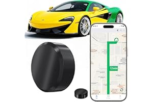 FXAJID Mini GPS Tracker for Vehicles Car GPS Powerful Magnetic Waterproof Hidden Tracker Real-Time Localization for Vehicles/Children/Pets Compatible with Android iOS No Subscription