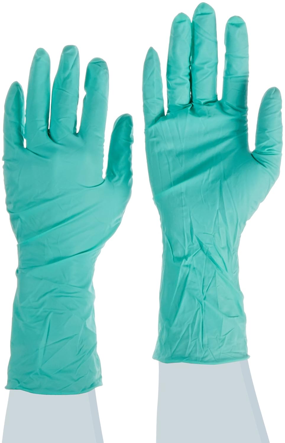 Ansell NeoTouch 25201 Neoprene gloves, food processing, Green, Size 7.
