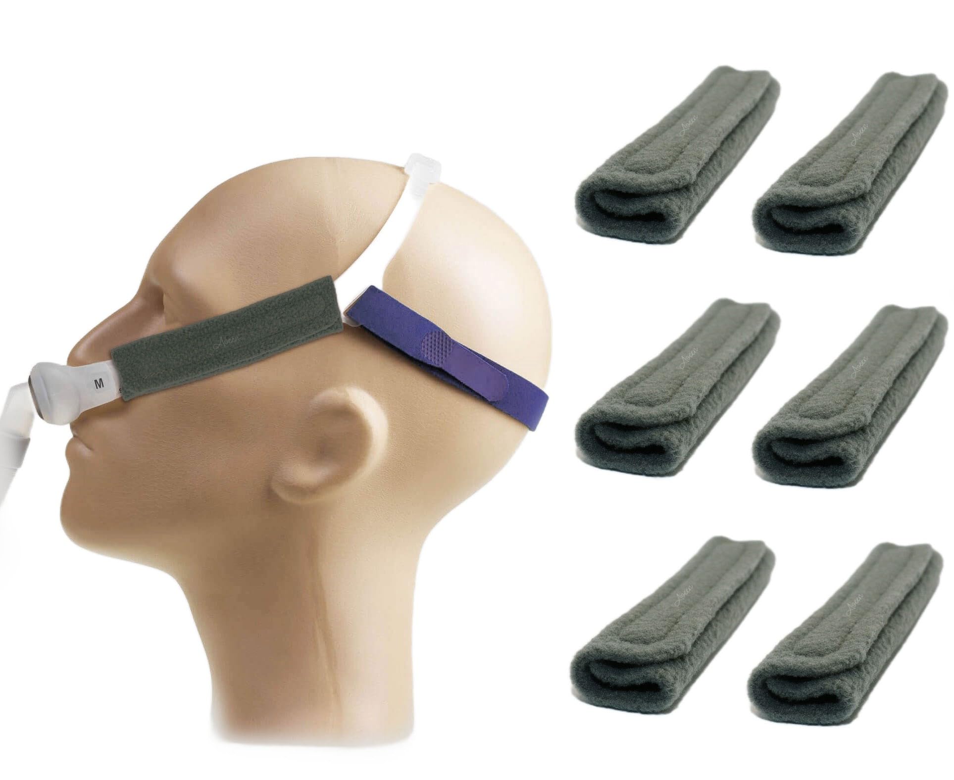 JEYORZY Set di 8 CPAP coprisedili per il viso, Coperture CPAP, CPAP Face Pads, Cuscinetti per il Viso CPAP, Imbottiture per il Comfort della CPAP, per ridurre le macchie rosse e le