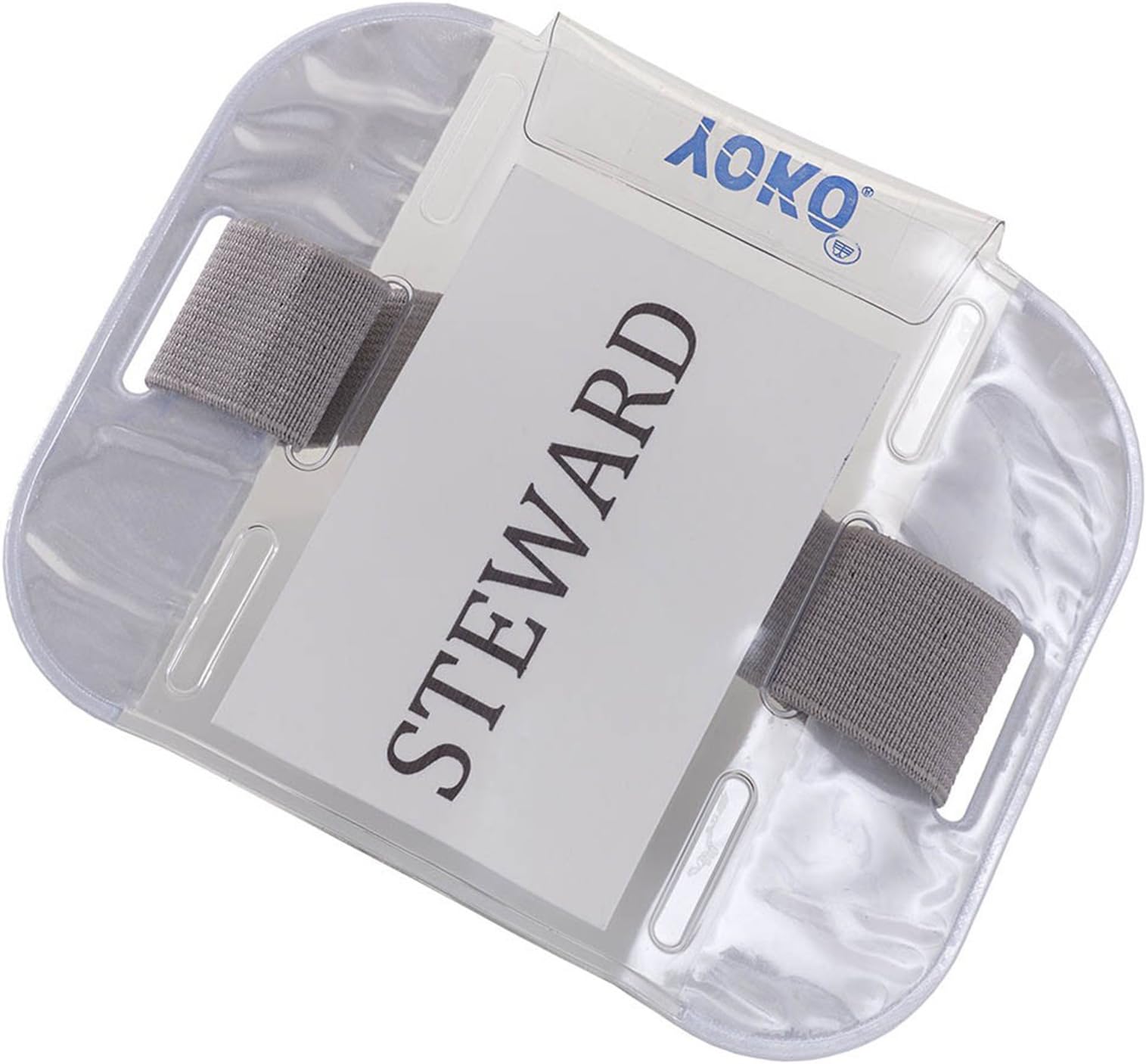 YOKO ID Armbands Professional and Durable Adjustable Matching Colour Straps (Silver)
