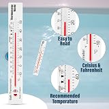 Thermometer World Bath Thermometer - Clear Bath Water Temperature Gauge view 4