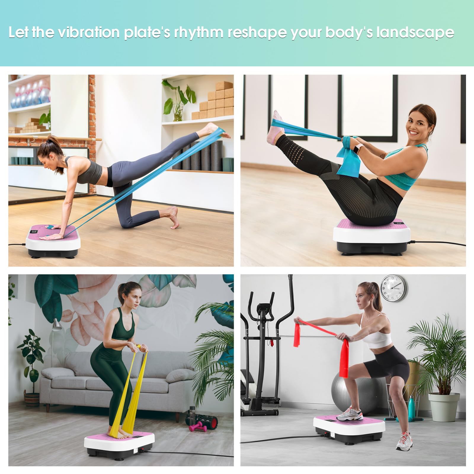 SoftGym Vibration Plate Exercise Machine for
